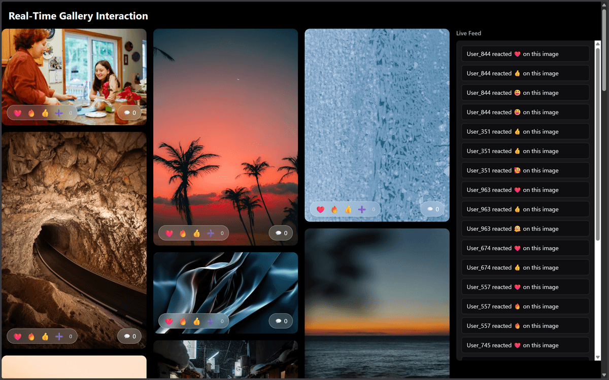 Real-Time Gallery Interaction